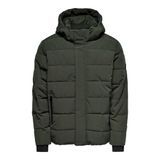 ONLY & SONS Erkek kuş tüyü mont ONSCAYSON kuş tüyü mont, Peat, XXL