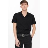 Only & Sons Erkek Onsabraham Polo Yaka T-Shirt 22019294 Siyah - XS
