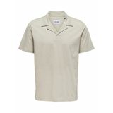 Only & Sons Erkek Onsabraham Polo Yaka T-Shirt 22019294 Taş - XXL