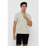 Only & Sons Erkek Onsabraham Polo Yaka T-Shirt 22019294 Taş
