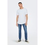 Only & Sons Erkek Onsbenne Bisiklet Yaka T-Shirt 22017822 A.mavi - Açık Mavi