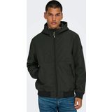 Only & Sons Erkek Onsbowıe Kapüşonlu Softshell Ceket Mont 22029276 Haki