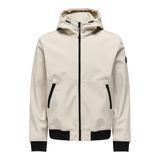 Only & Sons Erkek Onsbowıe Kapüşonlu Softshell Ceket Mont 22029276 Taş XL