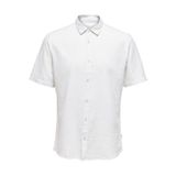 ONLY & SONS Erkek Onscaiden Ss Linen Shirt Noos Gömlek, Beyaz, M