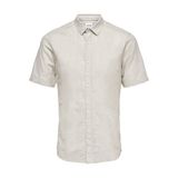 ONLY & SONS Erkek Onscaiden Ss Linen Shirt Noos Gömlek, Çin., L