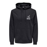Only & Sons Erkek ONSCARL REG MOUNTAIN SWEAT HOODIE Sweatshirt, Koyu Lacivert, L