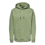 ONLY & SONS Erkek Onsceres Life Hoodie Sweat Noos kapüşonlu sweatshirt, Yağlı Yeşil, S