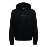 ONLY & SONS Erkek Onscurated Reg Hoodie Sweat Kapüşonlu Kazak, Siyah, M