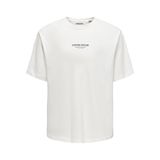 Only & Sons Erkek Onscurated RLX Print Ss Tee T-Shirt (1'li paket), Cloud Dancer., XL