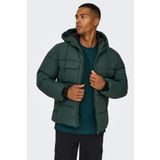 Only & Sons Erkek Onselıjah Kapüşonlu Rüzgar Geçirmez Mont 22029661 Yeşil