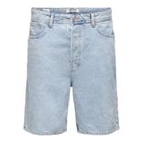 ONLY & SONS Erkek Onsfade Loose Box Tai DNM Vd Şort, mavi (Light Blue Denim), M