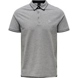 Only & Sons Erkek Onsfletcher Polo Yaka Pamuk T-Shirt 22024827 Gri