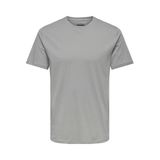 ONLY & SONS Erkek ONSMAX Life SS Stitch Tee NOOS Tişört, Ultimate Grey, Large, Gri (Ultimate Grey), L