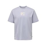 ONLY & SONS Erkek Onsmtv Life LIC Summer RLX Ss Tee T-Shirt, İzlanda Mavisi, S
