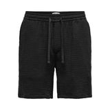 ONLY & SONS Erkek Onstel-Pas 0158 Şort, siyah (Jet Black), L