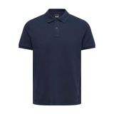 ONLY & SONS Erkek Onstray Slim Ss Polo Noos Polo Tişört, Lacivert (Navy Blazer), XL
