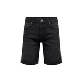 Only & Sons Erkek ONSWEFT WB 8008 PIM DNM SHORTS VD Şort, Siyah Denim, S