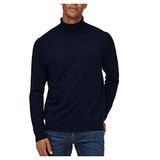 Only & Sons Erkek Onswyler Life Roll Neck Knit Noos kazak, koyu lacivert, M