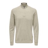ONLY & SONS Erkek örgü kazak, Oatmeal., M