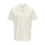 ONLY & SONS Erkek Polo Onskian Polo Tişört, Cloud Dancer., S
