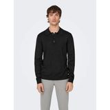 Only & Sons Erkek Polo Yaka Uzun Kollu Triko T-Shirt - 22021184 - M - Bej