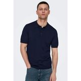 Only & Sons Erkek Regular Fit Polo Yaka Lacivert Triko T-Shirt - 22022219 - M