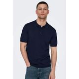 Only & Sons Erkek Regular Fit Polo Yaka Lacivert Triko T-Shirt - 22022219