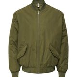Only & Sons Erkek Russel Padded Bomber Haki Ceket - 22034701