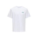 Only & Sons Erkek Sirt Baskili Relaxed Fit Tisört - Fred