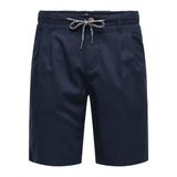 ONLY & SONS Erkek Şort ONSLEO LINEN MIX 0048 SHORTS Koyu Lacivert M