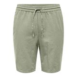 ONLY & SONS Erkek Şort ONSLINUS 0007 COT LIN Şort, Çay, S