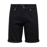 ONLY & SONS Erkek Şort ONSPLY BLKD 9041 BJ DNM SHORTS Siyah Denim M