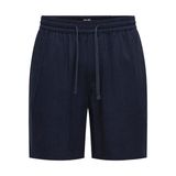 ONLY & SONS Erkek Şort ONSTEL VISC LIN SHORTS 0075 Koyu Lacivert S