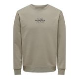 ONLY & SONS Erkek Sweatshirt ONSCELEBRITY Sweatshirt, vintage haki, M