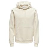ONLY & SONS Erkek Sweatshirt ONSCONNOR AUTHENTIC REG HOODIE SWEAT Antique White M