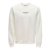 ONLY & SONS Erkek Sweatshirt ONSCURATED REG CREW NECK SWEAT Cloud Dancer XL