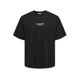 ONLY & SONS Erkek T-Shirt ONSCURATED tişört, Siyah, XL
