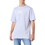 ONLY & SONS Erkek tişört, bol kesim, yuvarlak yaka tişört, İzlanda Mavisi, L