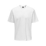 ONLY & SONS Erkek tişört ONSFRED tişört, Parlak beyaz, XS