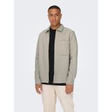 Only & Sons Erkek Yakalı ve Fermuarlı Ceket 22026312 - Bej