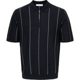 Only & Sons Erkek Yarım Fermuarlı Kısa Kollu Lacivert Kazak - 22037067