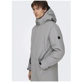 Only & Sons Gri Erkek Kaban 22025871_ONSCARL LIFE PARKA OTW VD