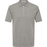 Only & Sons Gri Erkek Kazak 22028606 Onswyler Lıfe Zıp Polo Knt - M