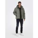 Only & Sons Gri Erkek Mont 22019598_ONSCAYSON PUFFA OTW