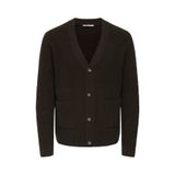 Only & Sons Kahverengi Erkek V Yaka Rahat Hırka ONSFRAME RLX CARDIGAN KNIT
