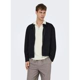 Only & Sons Kırık Beyaz Erkek Kazak 22028606 Onswyler Lıfe Zıp Polo Knt - M