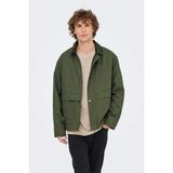 Only & Sons Kosmo Kadife Yaka Erkek Yeşil Ceket - (22034856-ON) - 2XL