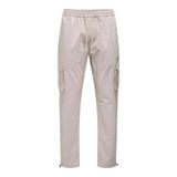 Only & Sons Lastikli Paça Açık Kum Erkek Kargo Pantolon ONSCOMMON CARGO 0182 PANT NOOS