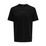 Only & Sons Levi Life Tişört, S, 24YW21000079, Siyah, Erkek