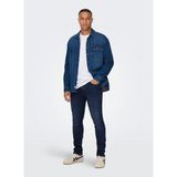 Only & Sons Normal Bel Dar Indigo Erkek Denim Pantolon Onsloom Slım Db 6749 Mat Dnm Noos